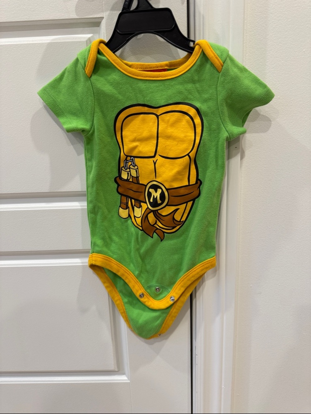 Nickelodeon Green and Yellow Turtle Shell Bodysuit One-Piece
